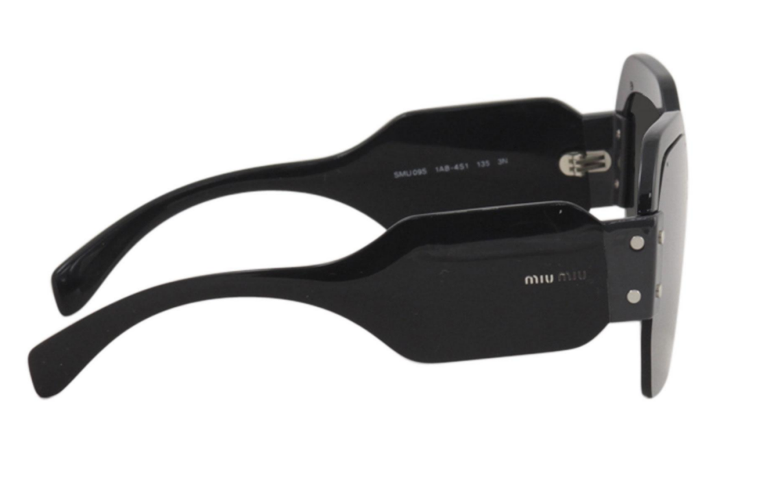 Miu Miu Women's SMU09S  1AB4S1 Black  Butterfly Sunglasses