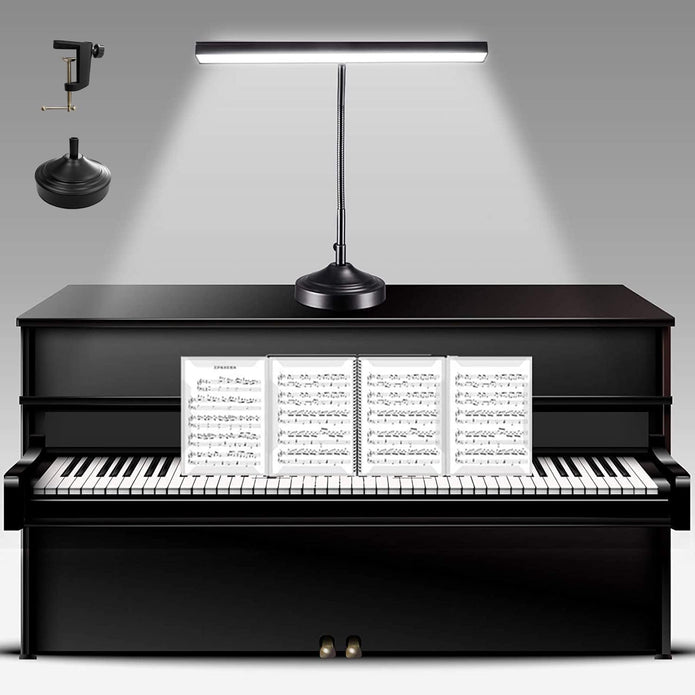 NovoLido Piano Desk Lamp, 2-in-1 LED Piano Light for Upright Digital Grand Piano