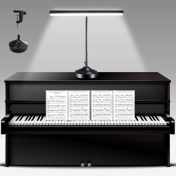 NovoLido Piano Desk Lamp, 2-in-1 LED Piano Light for Upright Digital Grand Piano