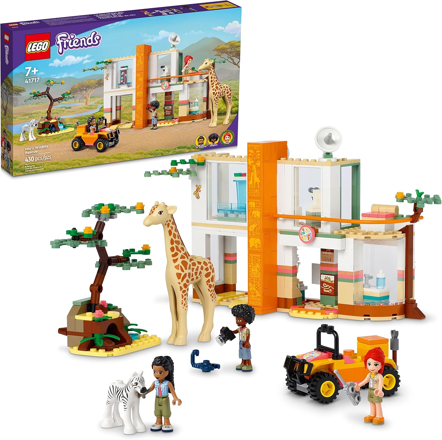 LEGO Friends Mia's Wildlife Rescue Toy  Giraffe Safari (41717)