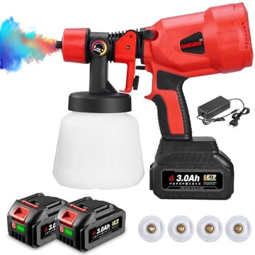 ONEVAN Cordless Paint Sprayer CN-4000 ,900ML with 2 x 3000mAh  Batteries and Charger
