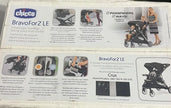 New Chicco Bravofor2 LE 2 Passenger Standing/Sitting Quick Fold Stroller/ BLACK