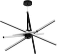 Open box /New Dniwmdd Modern Sputnik Chandelier Ceiling 82W LED Black Pendant Light Black-YM01