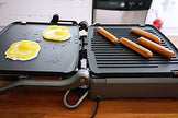 UsKitchen Reversible Grill/Griddle Plates for Cuisinart Griddler GR-150 Deluxe