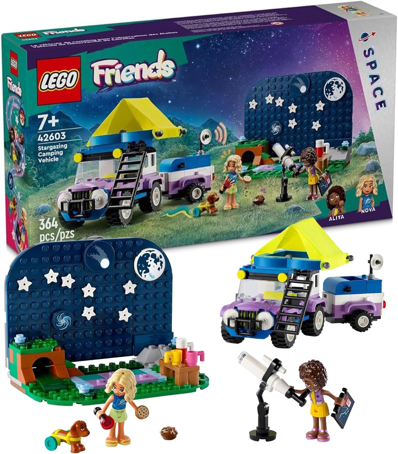 LEGO Friends Stargazing Camping Vehicle Adventure Toy(42603)