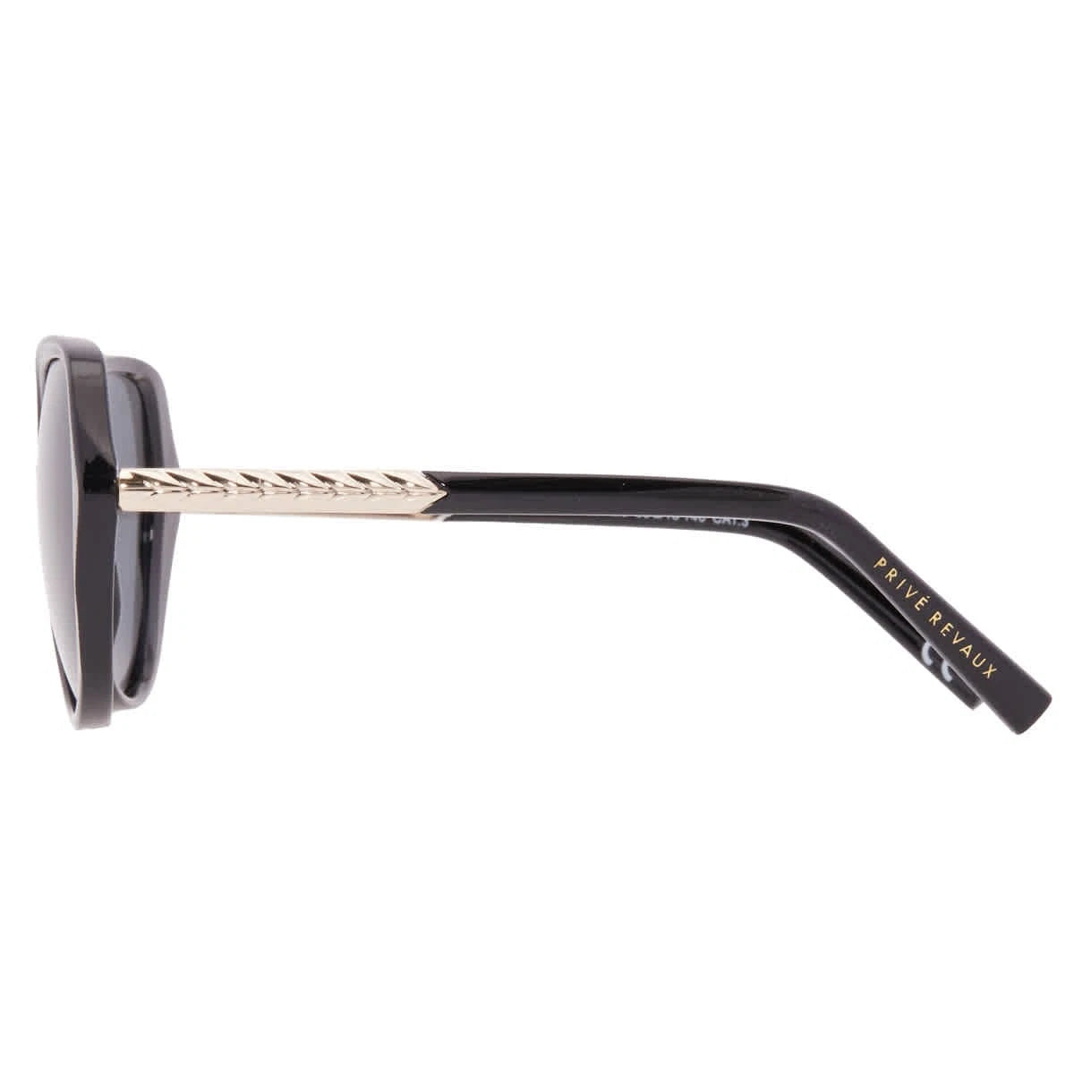 Prive' Revaux THE MONTANA/S 0807/M9  55-15-140 Polarized Grey Geometric  Sunglasses