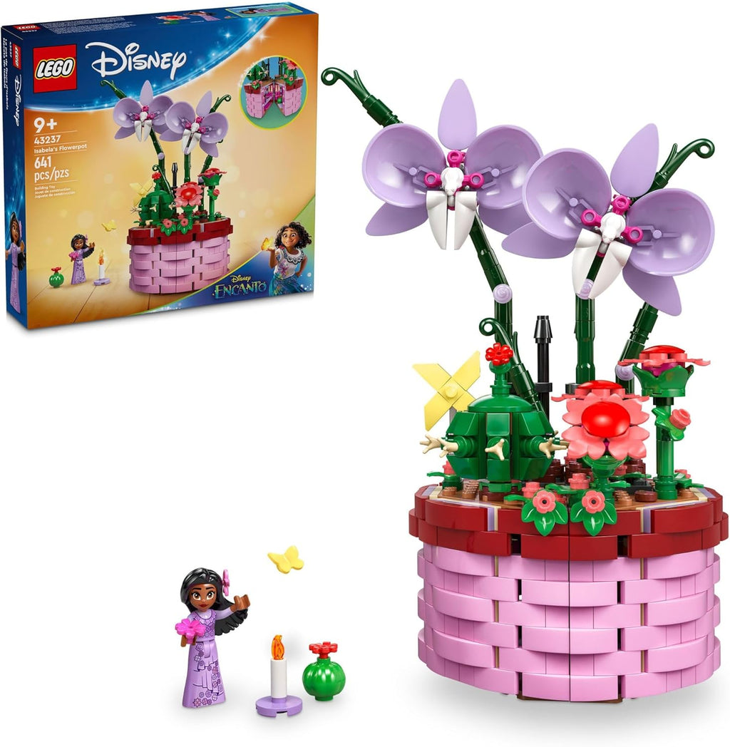 LEGO Disney Encanto Isabela’s Flowerpot, Buildable Orchid Flower Toy for Kids (43237)
