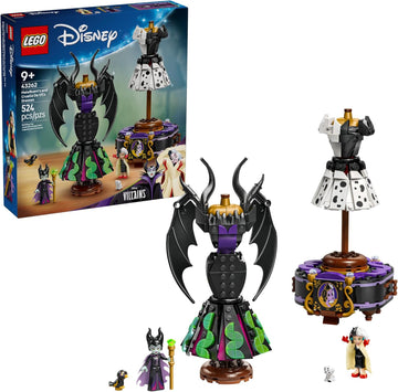 LEGO Disney Villains Maleficent’s and Cruella De Vil’s Dresses Kids Toy(43262)