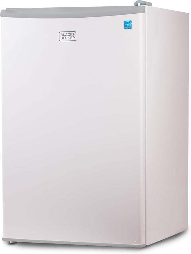 Black+Decker BCRK43 Compact Refrigerator Energy Star Single Door Mini Fridge with Freezer, 4.3 Cubic Ft