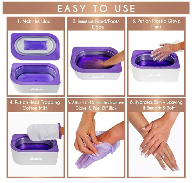 ELLA BELLA Model FHC-4000A Paraffin Wax Machine for Hand & Feet • Parafin Wax Warmer