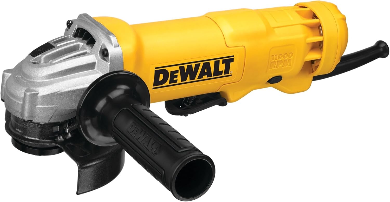 DEWALT Angle Grinder Tool, Paddle Switch, 4-1/2-Inch, 11-Amp (DWE402), Black