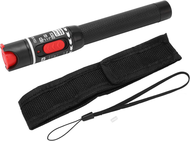 Visual Fault Locator 50MW 50KM, VFL Tester Kit VFL Fiber Optic Cable Tester Meter, VFL Fiber Optic Light Source Tester, Non Contact Universal Fiber Visual Fault Locator Aluminum Alloy Fiber