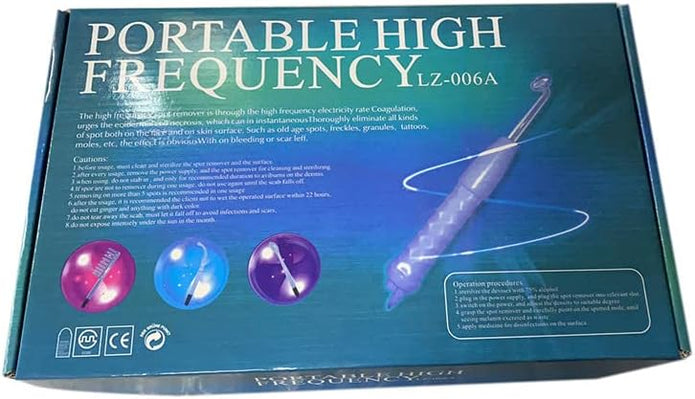 New Portable High Frequency  Darsonval Electrodes Skin Care Spot Remover Facial LZ-006A