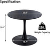 NEW/OPEN BOX Howhio Black Round Dining Table, 24 Inches Tulip Round Kitchen Table