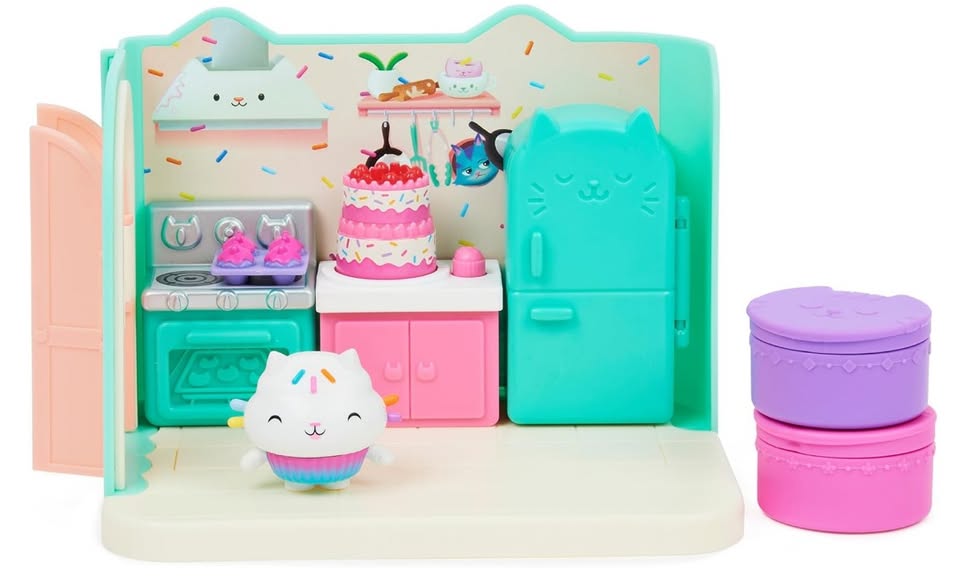 Gabby’s Dollhouse, Bakey with Cakey Kitchen with Figure and 3 Accessories