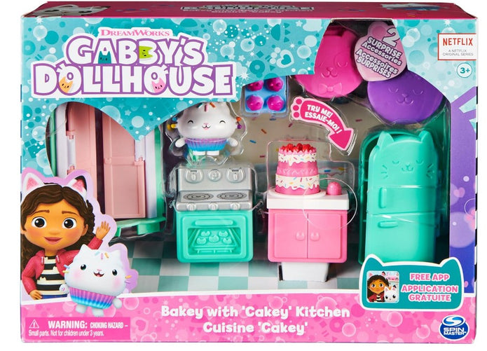 Gabby’s Dollhouse, Bakey with Cakey Kitchen with Figure and 3 Accessories