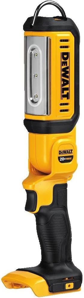DEWALT 20V MAX LED Work Light, Rechargeable Flashlight, Pivoting Head, Hand Held(DCL050)