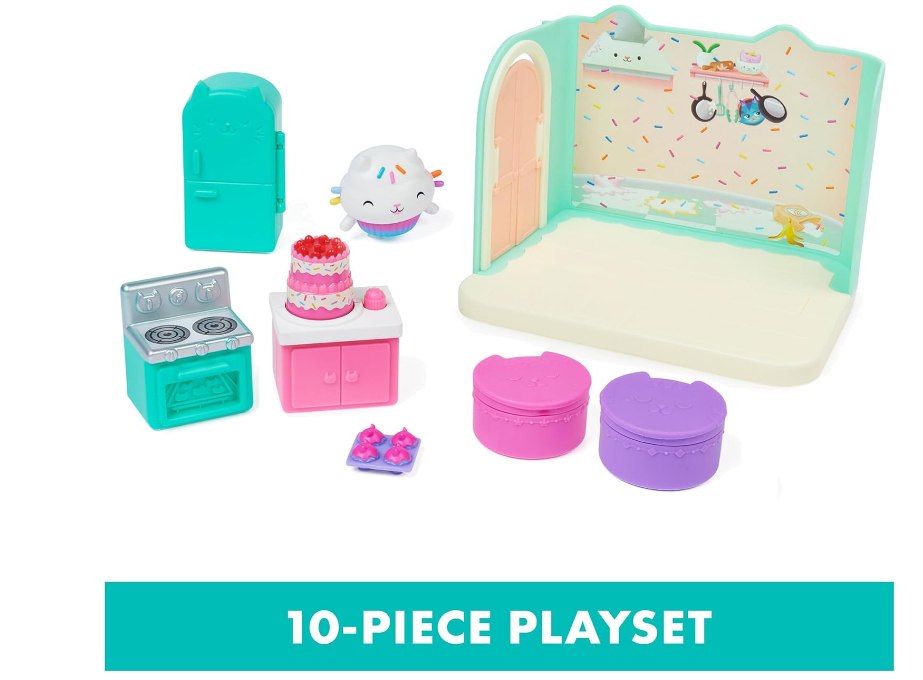 Gabby’s Dollhouse, Bakey with Cakey Kitchen with Figure and 3 Accessories