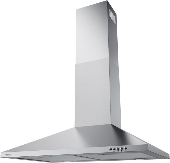 NEW Hermitlux 30 Inch Wall Mount Range Hood, Stainless Steel Kitchen Vent Hoods HMX-USD24Y75AC