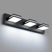 NEW SineRise LED Modern Bathroom Vanity Light Fixtures (3-Light, 24-Inch)- 9553E-3T,Matte Black Modern Cool White