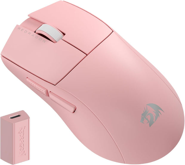 Redragon M916 KING 4K PRO 3-Mode Wireless Gaming Mouse, PINK