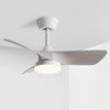 NEW Indoor 30in Ceiling Fans with Lights and Remote 3 ABS Blades -CFL-006C3
