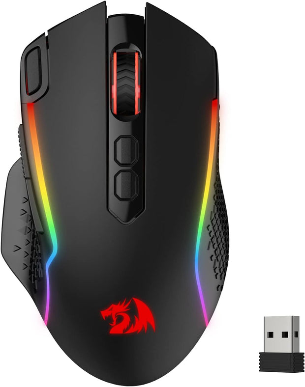 Redragon M810 Taipan&nbsp;Pro Wireless Gaming Mouse, 10000 DPI Wired/Wireless Mouse /Black