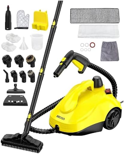 DEMO KROQO Multi-Purpose Steam Cleaner with 23 Accessories. Powerful steam cleaner SW618