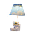 HERBESTBAY Kids Table Lamp, Golden Astronaut Lamp Design Bedside Table Lamp, 13 Inch