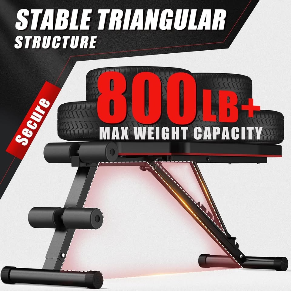 Yagud Weight Bench, Adjustable Workout Benches for Home Gym Dumbbell Exercise
