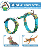 Halypet Cat Harness and Leash Set, Collars 3 IN 1 Lightweight & Adjustable, M