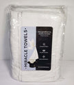 Miracle Towels 3-Piece White Bath Set Anti-Bacterial with Silver Technology!