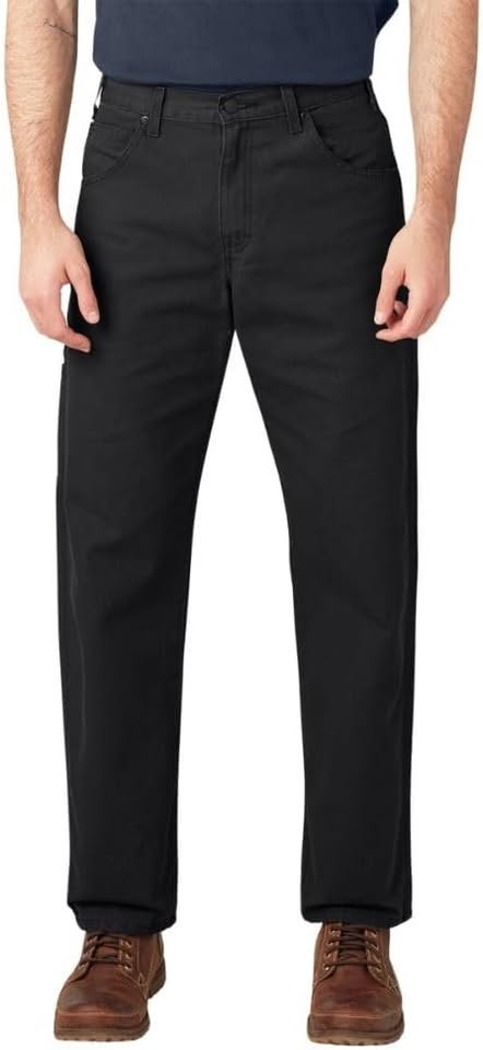 Dickies - Men's Relaxed Double Knee Flex Pant (GP8738BK) 42X30