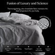 Miracle Made Cotton Bed Sheets - Stone, King - 4 Piece Silver 300-Thread-Count Cool Sheet Set
