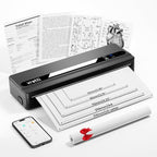 vretti Portable Thermal Printer, PB821 Wireless Bluetooth Printer