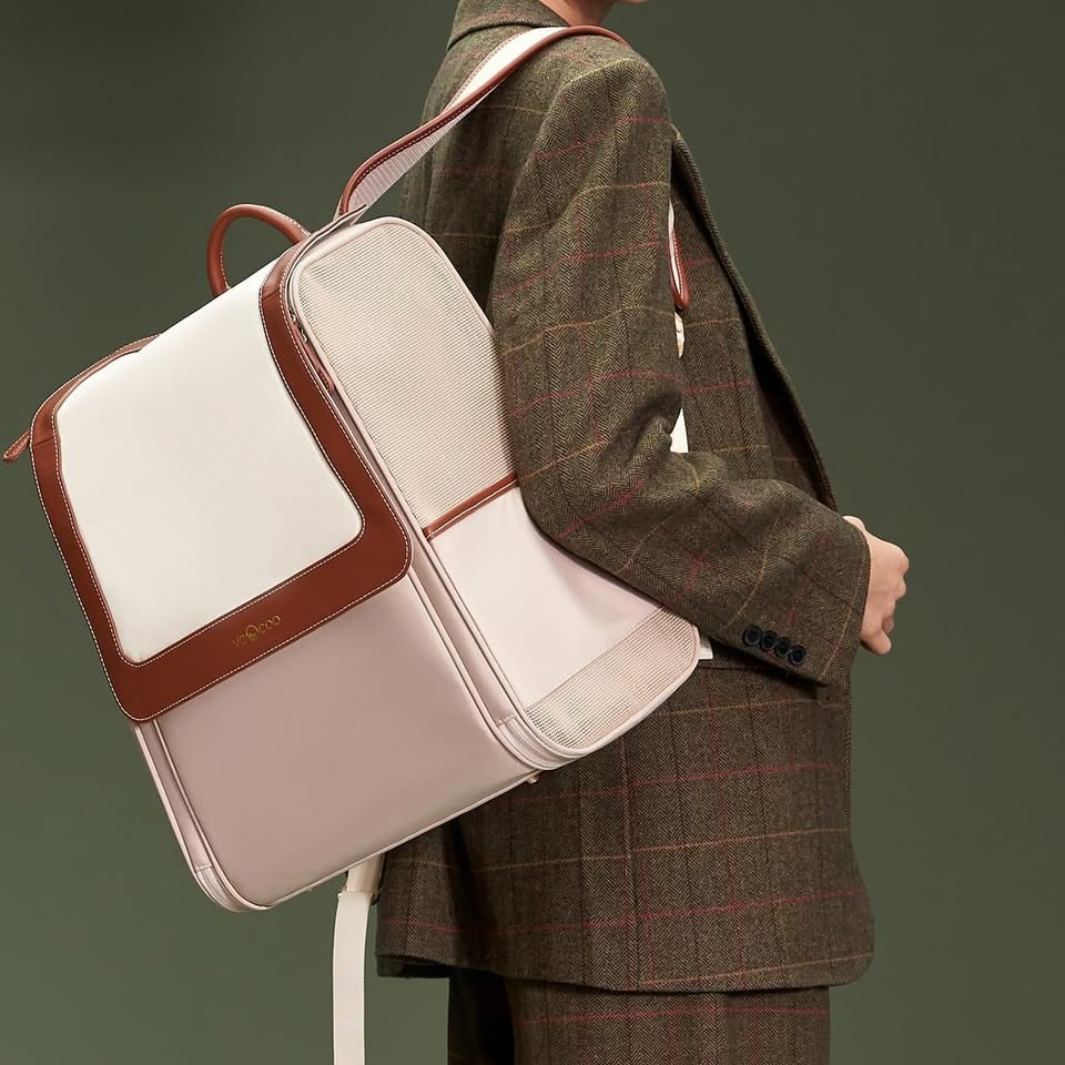 VOOCOO Cat Backpack Carrier, Waterproof Pet Travel Bag for Cats Small Dogs Up to 20 Lbs