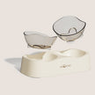VOOCOO Wave Elevated Pet Food and Water Bowl Duo