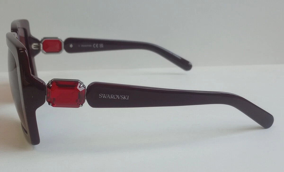NEW Swarovski SK351 69S Burgundy Women Sunglasses 56-14-140 /CH74