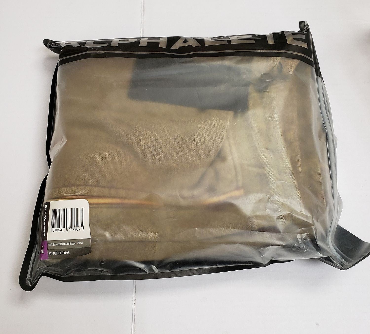 NEW Alphalete Mens Essential Oversized Jogger Brown Size XL (243767) G30a/23