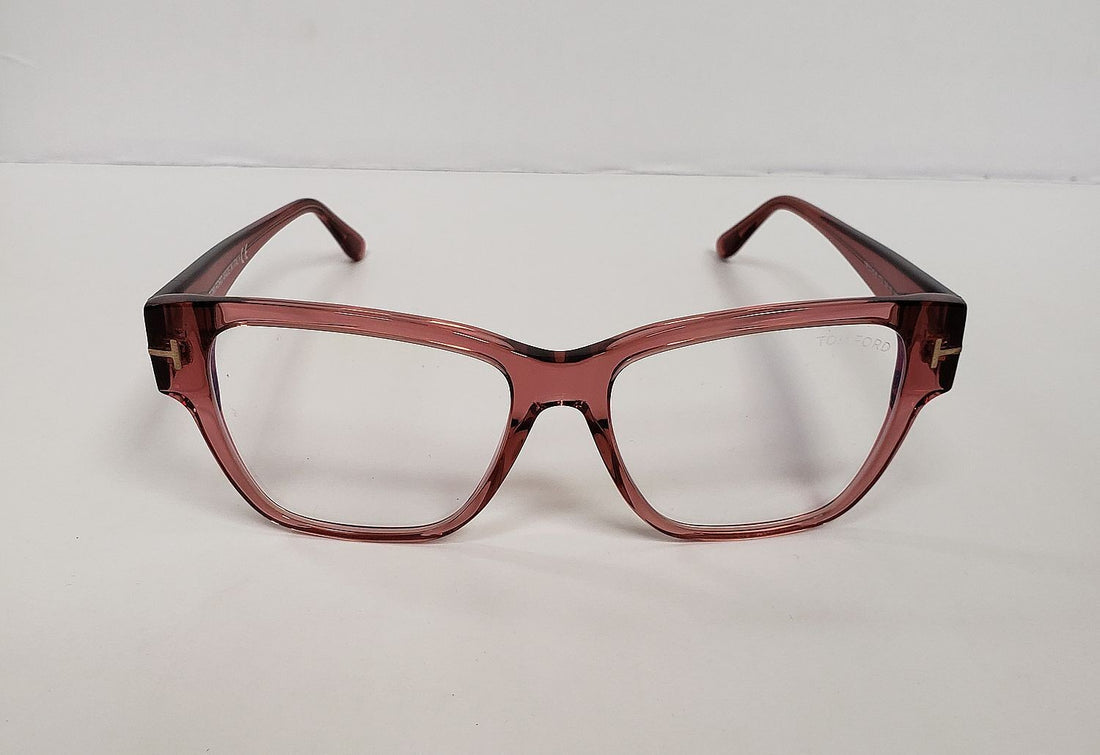 NEW TOM FORD TF 5745-B 072 TRANSPARENT PINK AUTHENTIC EYEGLASSES FRAMES G18A/20