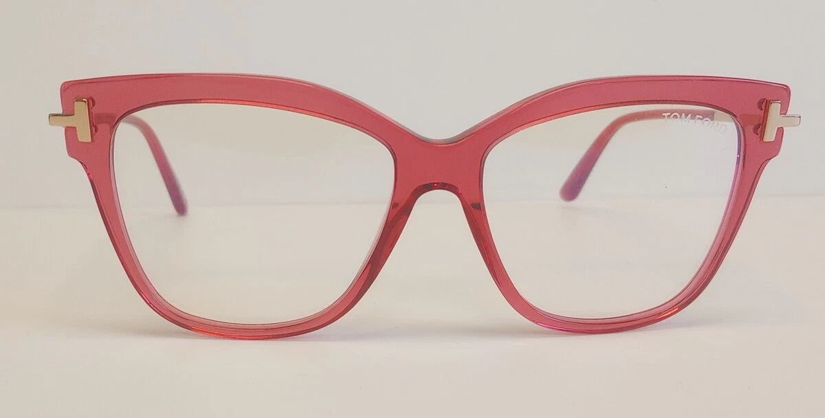 NEW AUTHENTIC Tom Ford TF5704-B Blue-Light Block Eyeglasses 54-15-140 CH213