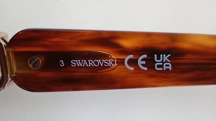 NEW Swarovski SK351 52E Havana Brown Women Sunglasses 56-14-140 /CH58