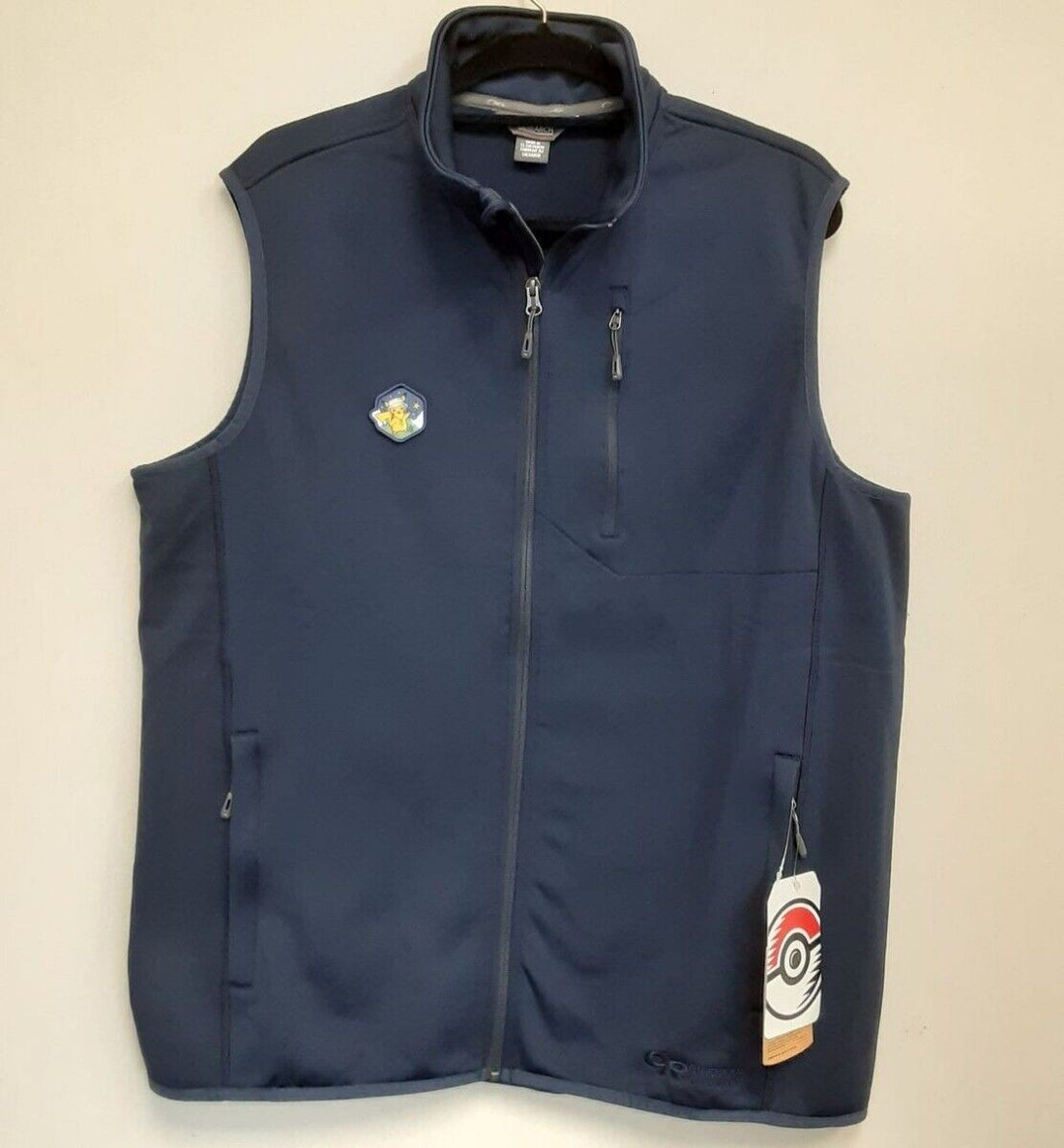 Outdoors x Pokemon Middle Fork Dark Blue Fleece Zip-Up Vest 2XL Men RA9/220