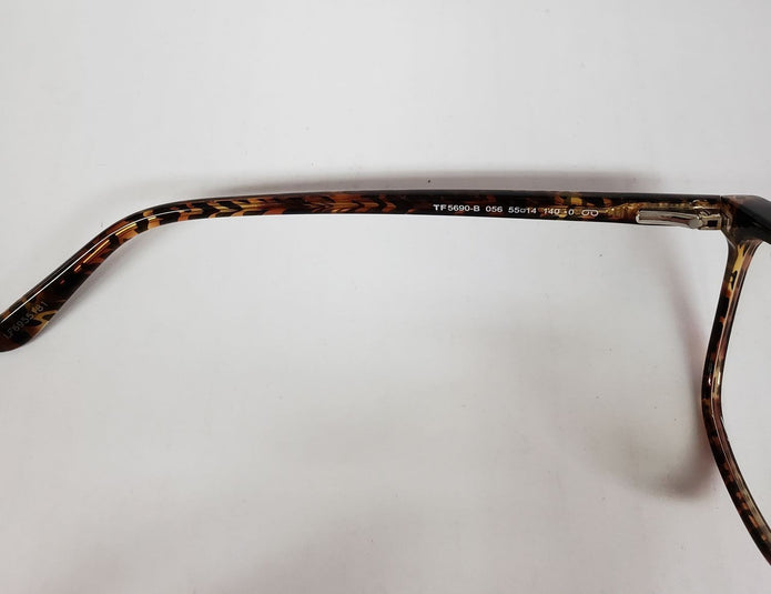 New Tom Ford TF 5690-B 056 Tortoise Clip-on Eyeglasses Frame DA13a/28