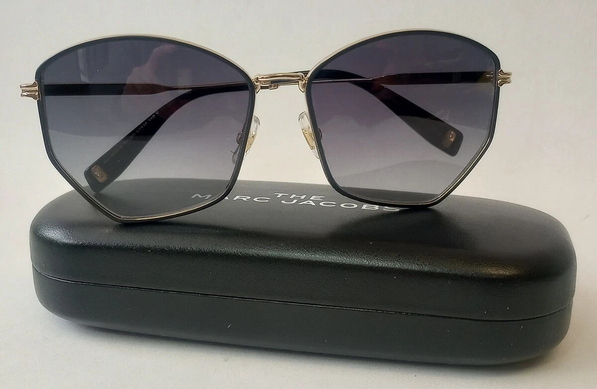 NEW MARC JACOBS MJ 1042S Gray Geometric Gradient Sunglasses 57-15-140/CH72