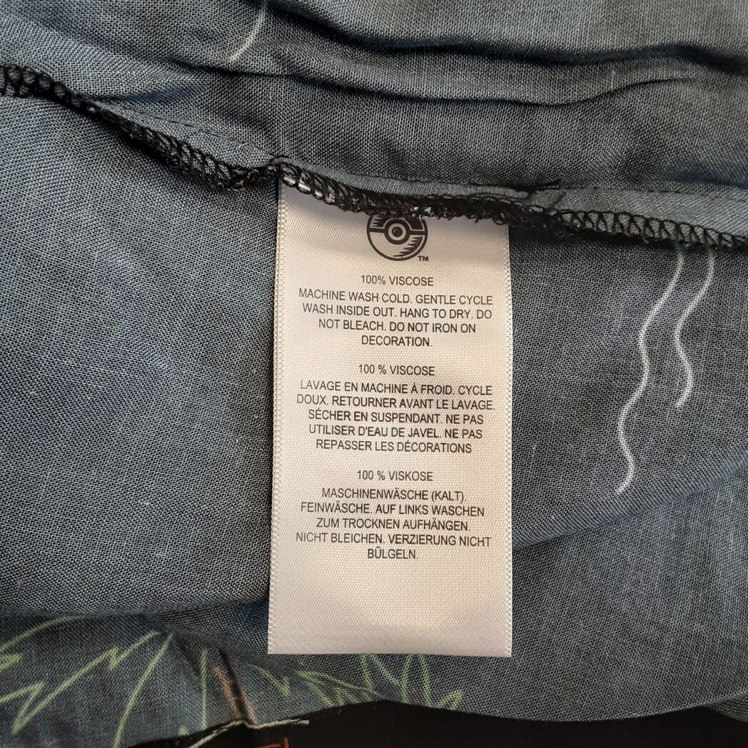 Pokemon Center Tropical Lapras Neon Tropical Shirt S Men Adult RG18/223