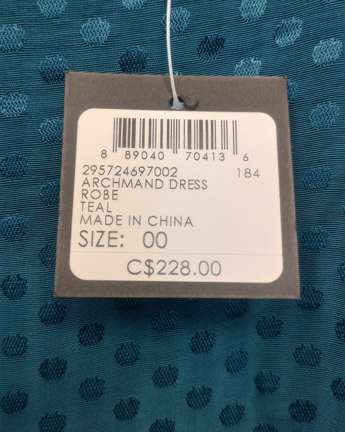 BNWT Club Monaco Blue Teal Square Neck Archmand Mini Dot Shift Dress Women/N5/123