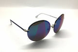 Diesel DL0001 16x Women Sunglasses Round Oversized Multicolor Mirrored BB81