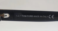 Tom Ford TF0598 Henri-02 Sunglasses Shiny Black w/Violet Mirror ITALY CH77