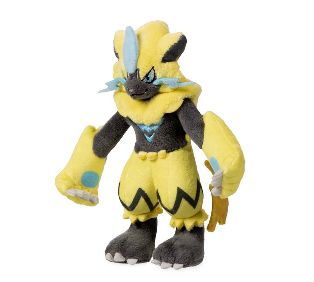 New Pokemon Center Zeraora Posable Poké Plush 7 ½ In. DD2a/20